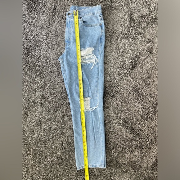 George jeans light blue very distressed denim jeans size 30x 30 - Picture 10 of 14